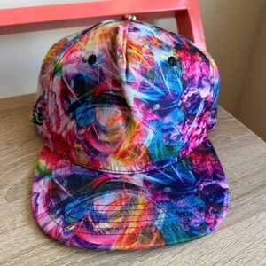 Grassroots California Psychedelic Snapback Hat Cap Limited Edition Bright